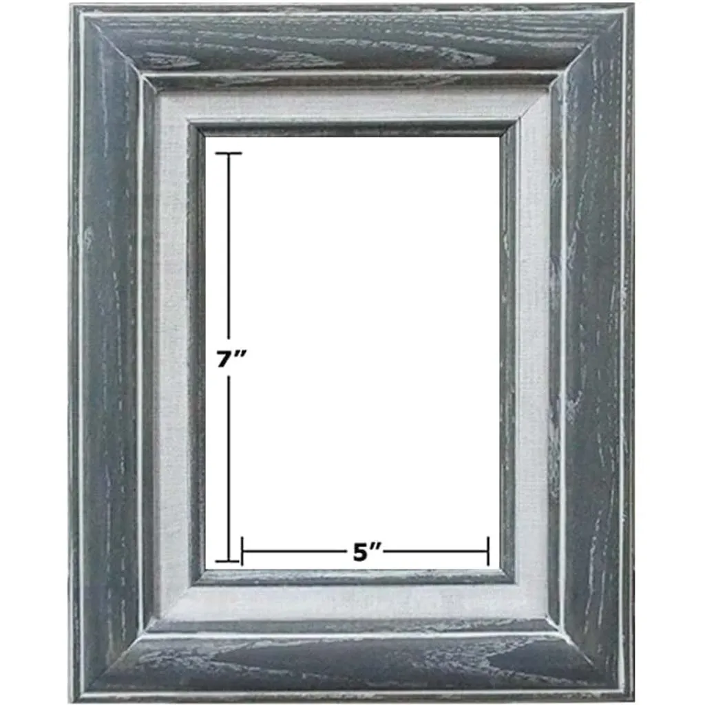 ASH BLUE / GREY with LINER PICTURE FRAMES 5in x 7in