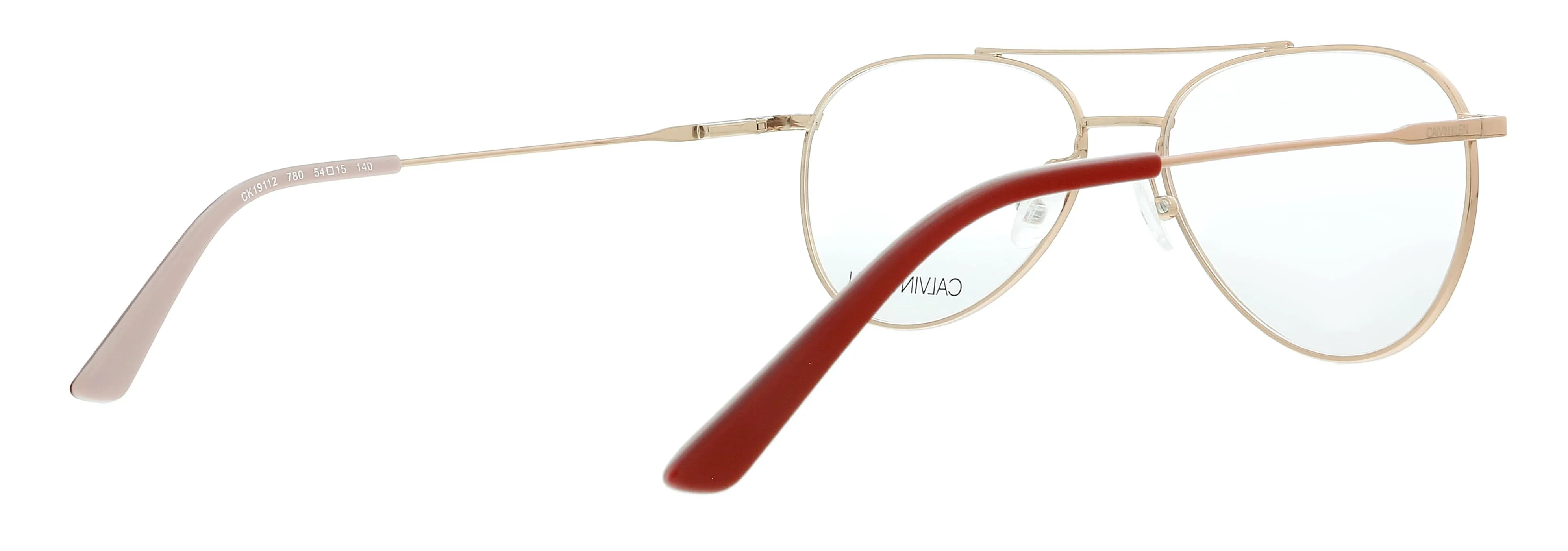 Calvin Klein CK19112 780 Rose Gold Aviator Eyeglasses