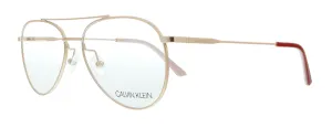Calvin Klein CK19112 780 Rose Gold Aviator Eyeglasses