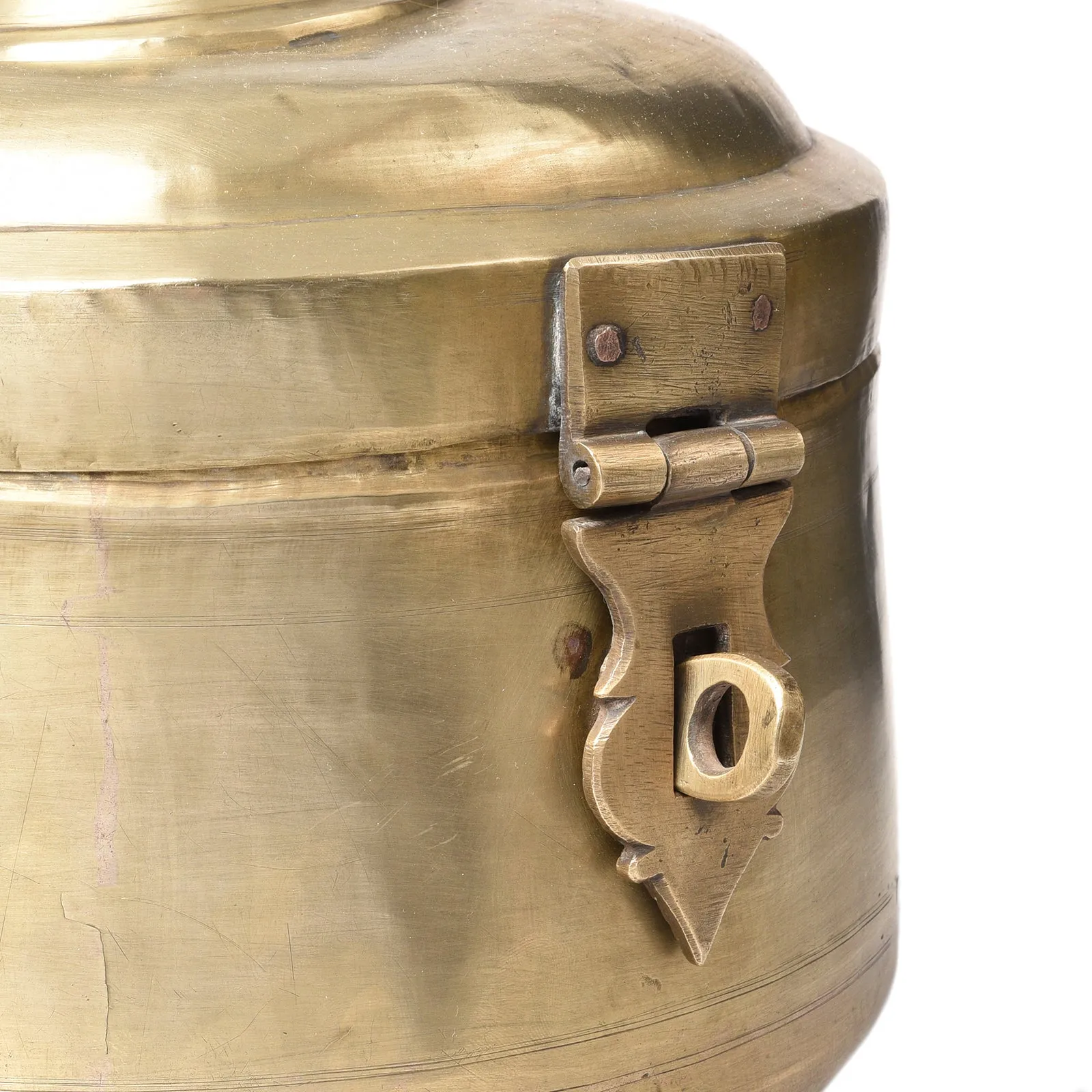 Indian Brass Chapati Box - 19thC