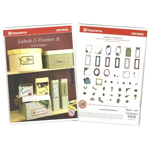 Labels & Frames II Embroidery CD #76