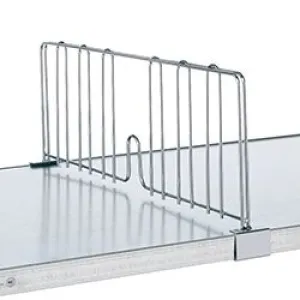 Metro DD14FC Chrome Solid Shelf Divider for 14" Shelves