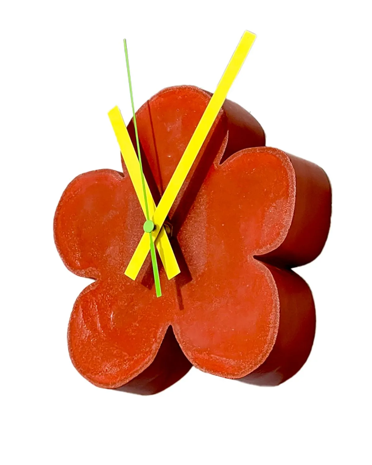 Red Wallflower Clock