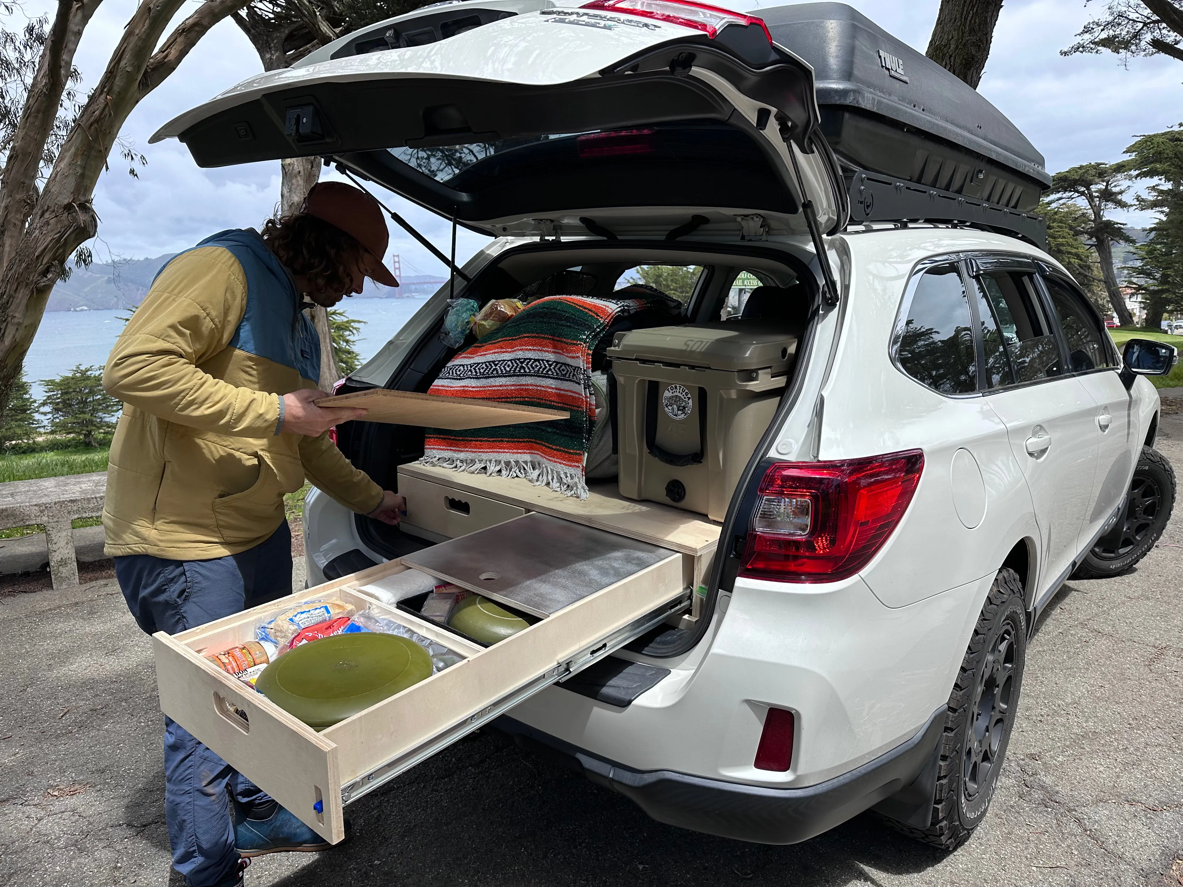 Subaru Outback 2015  Dual Drawer Storage PreCut Kit