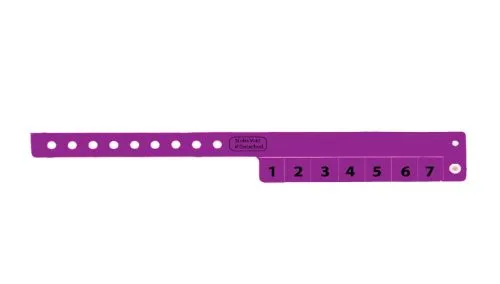 Vinyl Wristbands - 7 Tab