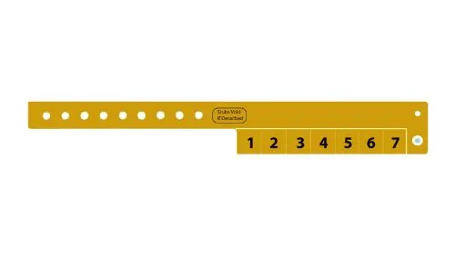 Vinyl Wristbands - 7 Tab