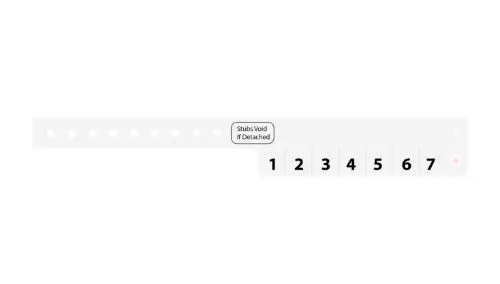 Vinyl Wristbands - 7 Tab